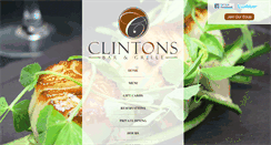 Desktop Screenshot of clintonsbargrille.com