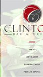 Mobile Screenshot of clintonsbargrille.com