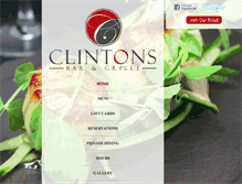 Tablet Screenshot of clintonsbargrille.com